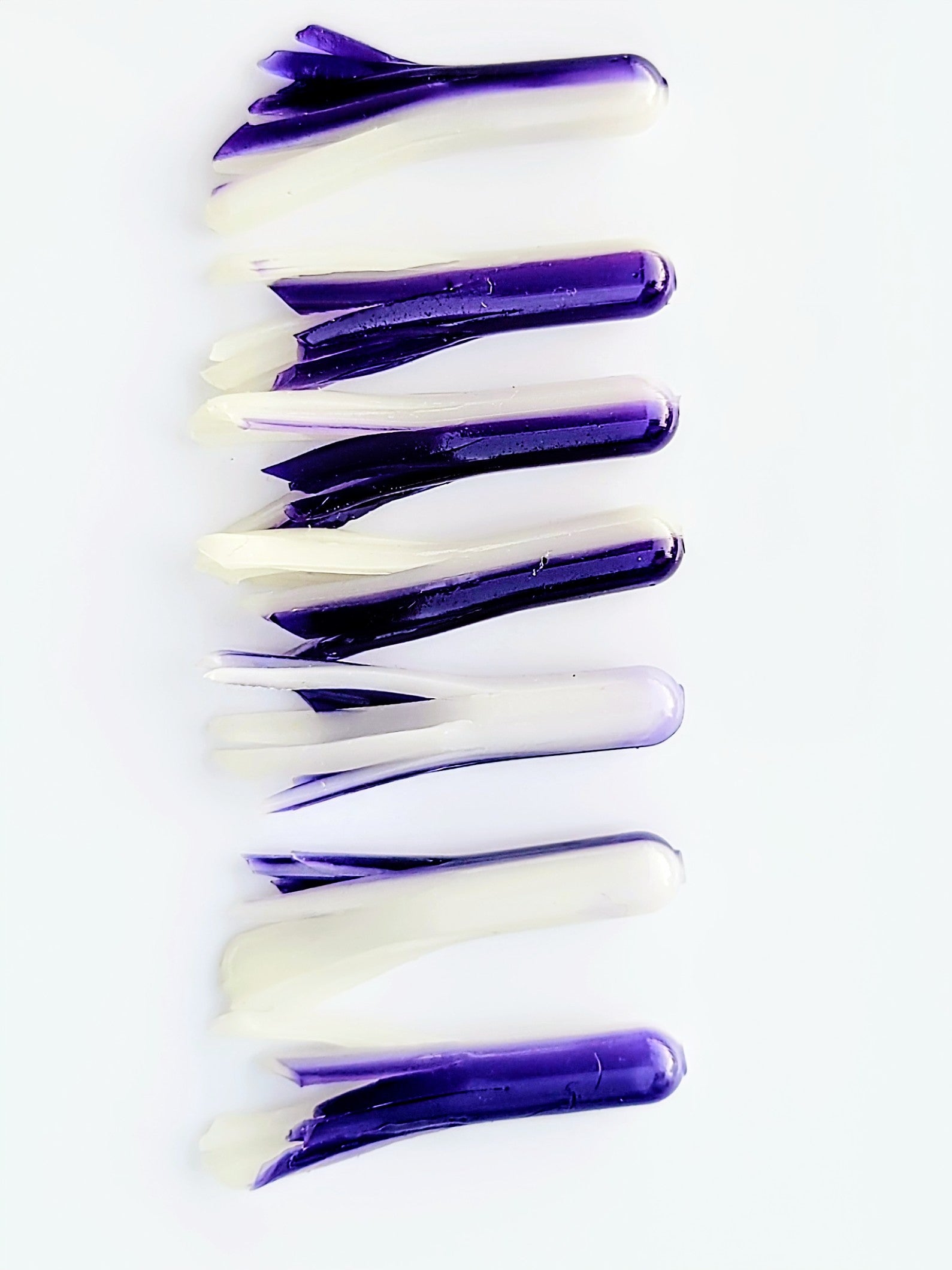 Tubes - Purple N White – Fish Thug Baits