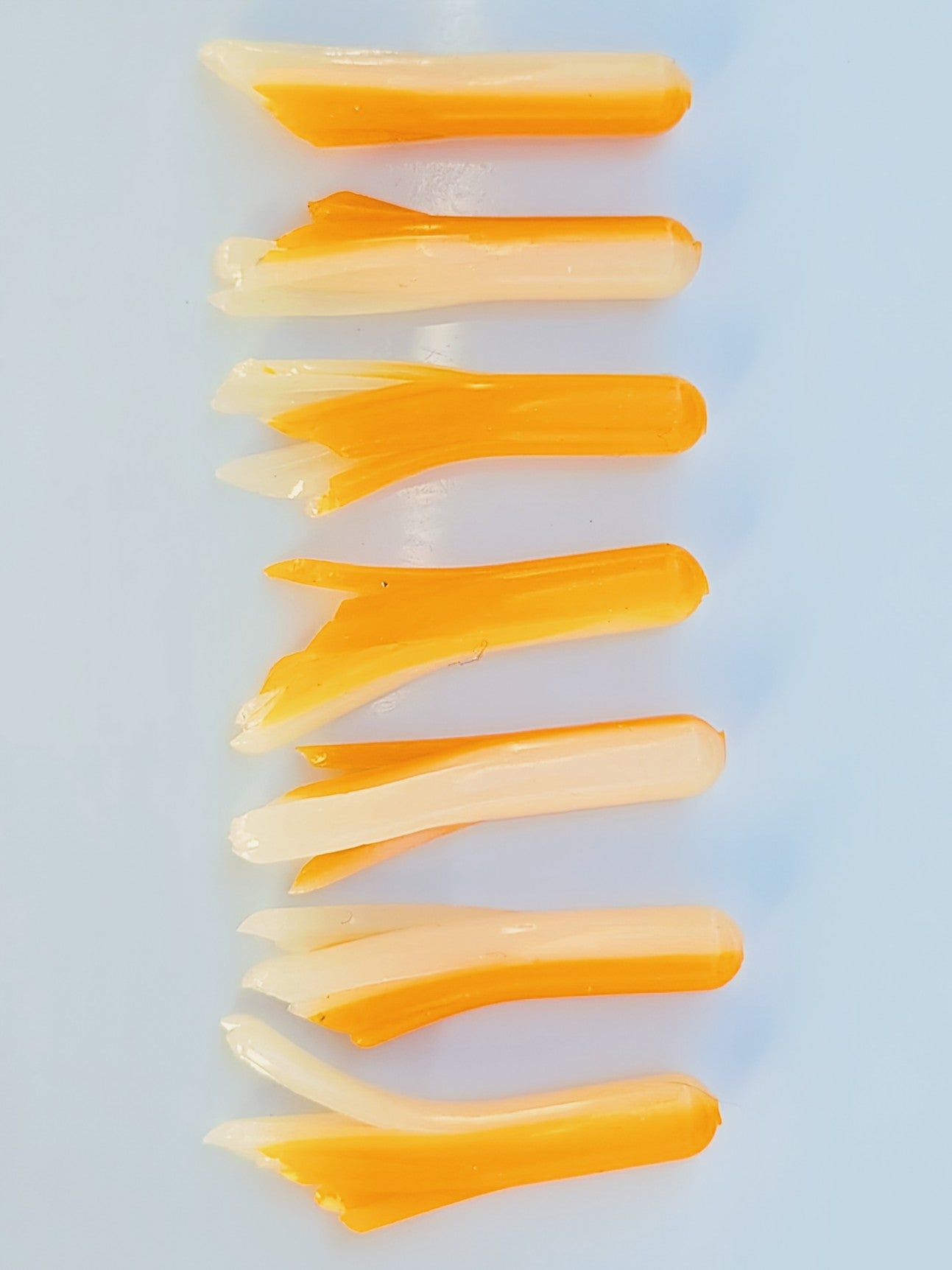 Tubes - Orange N White – Fish Thug Baits